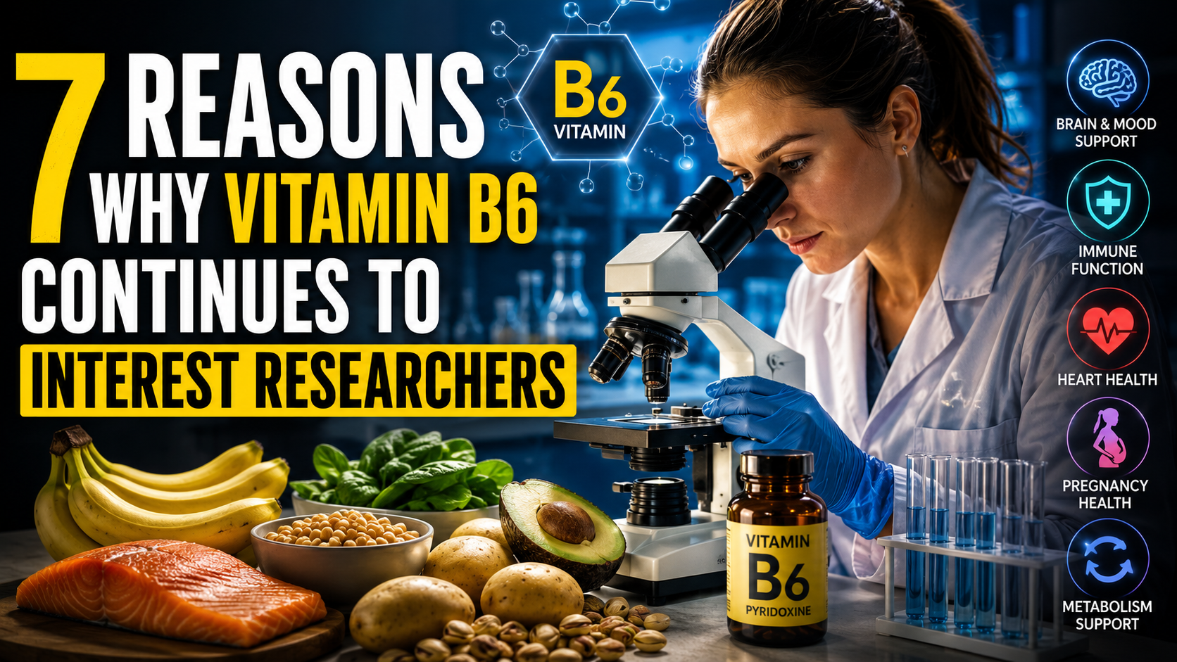 7 Reasons Why Vitamin B6 Continues to Interest Researchers