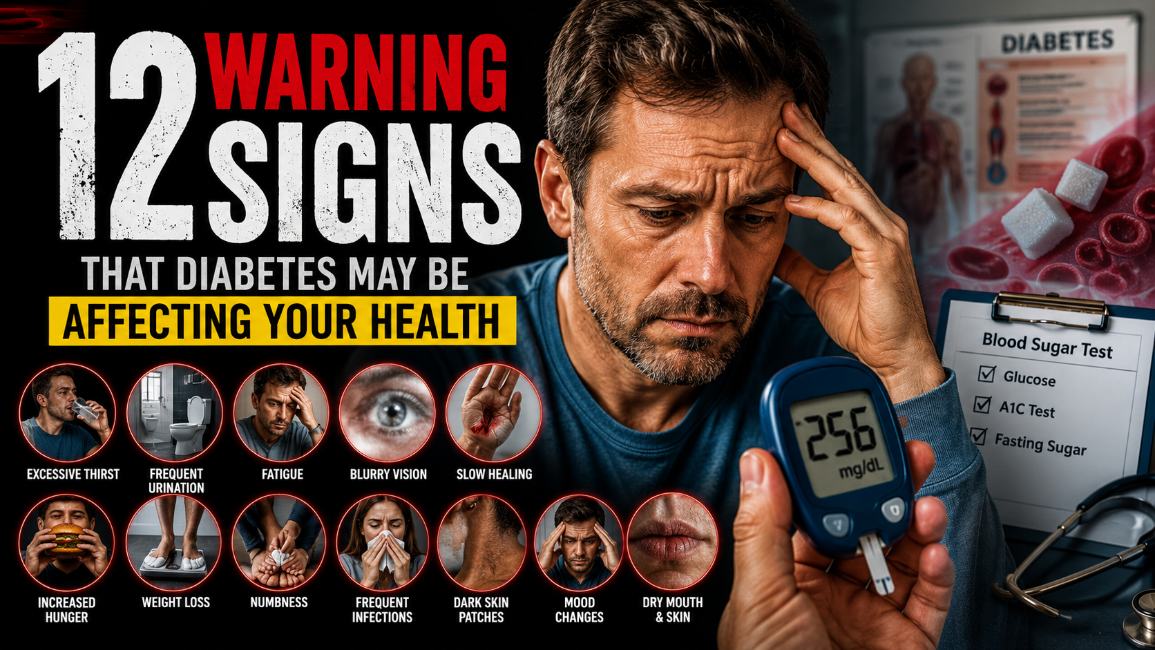 12 Warning Signs That Diabetes May Be Affecting Your Health