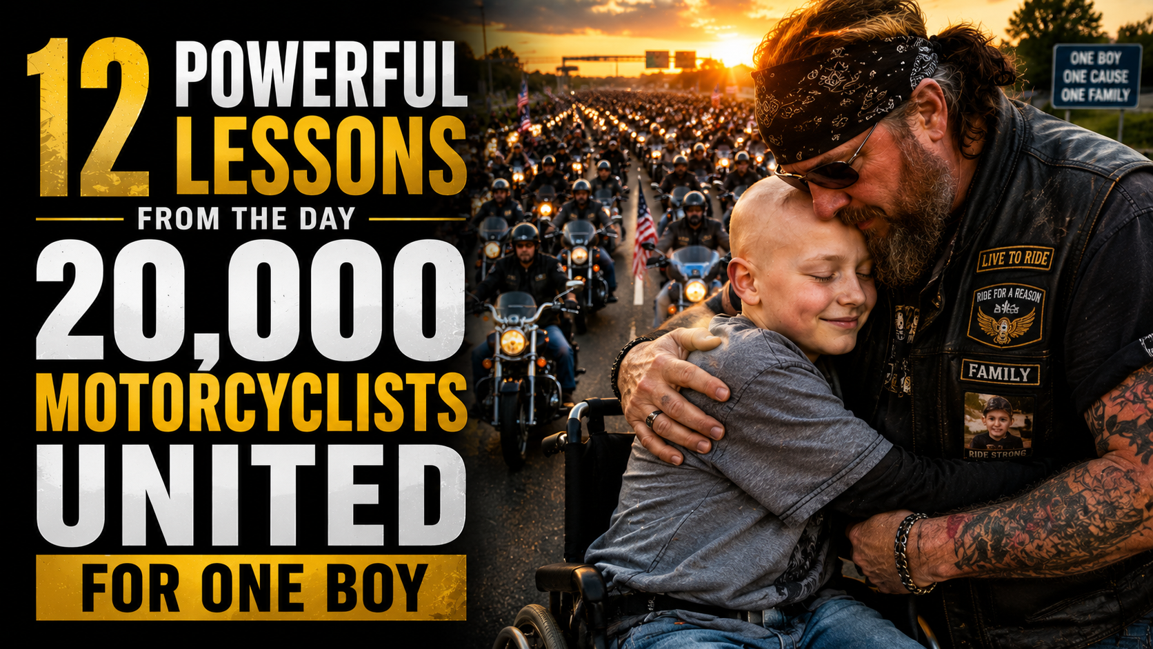 12 Powerful Lessons From the Day 20,000 Motorcyclists United for One Boy