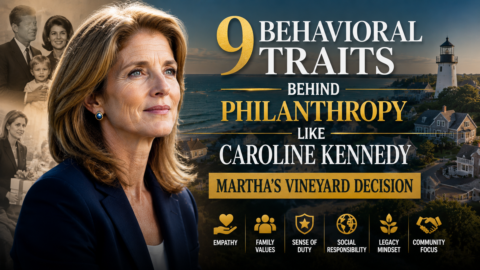 9 Behavioral Traits Behind Philanthropy Like Caroline Kennedy Martha's Vineyard Decision