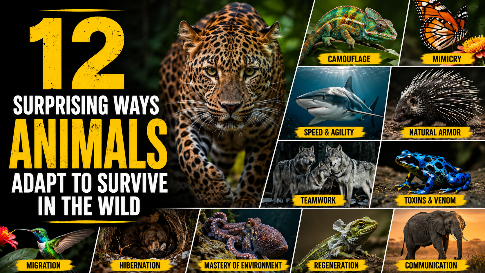 12 Surprising Ways Animals Adapt to Survive in the Wild