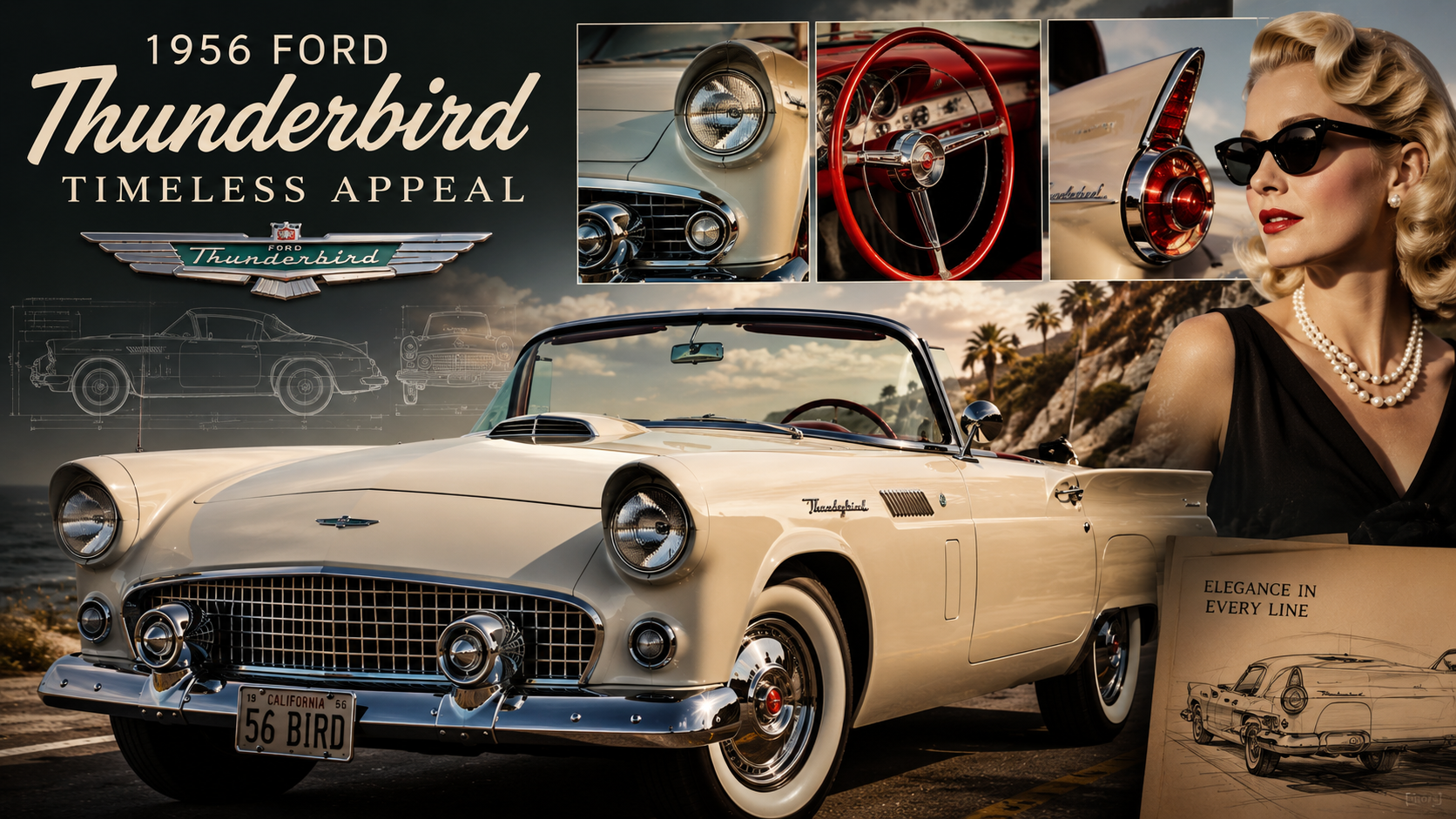 10 Design Facts About the 1956 Ford Thunderbird That Explain Its Timeless Appeal