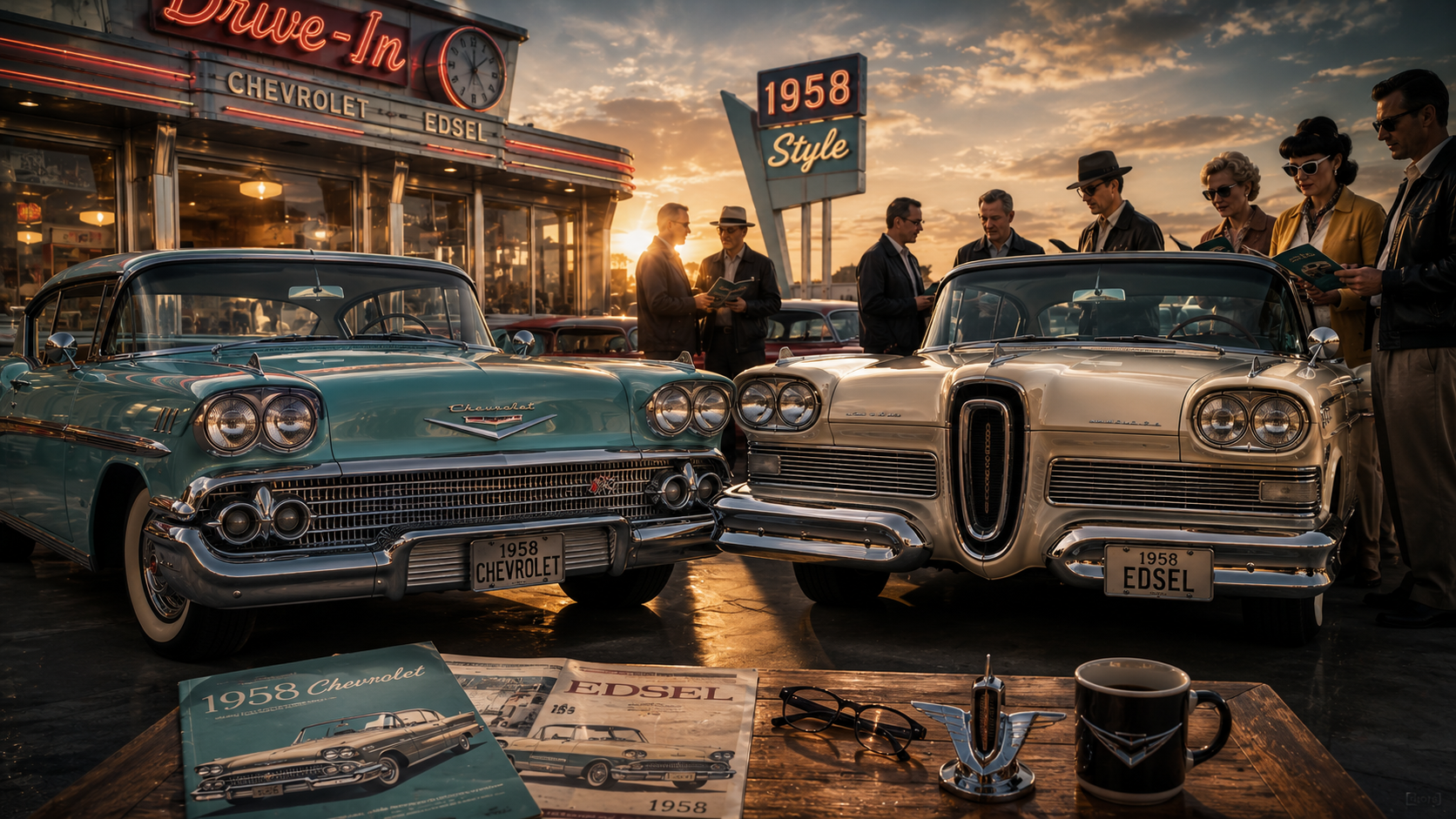 8 Habits of People Who Admire 1958 Chevrolet and 1958 Edsel Designs Deeply