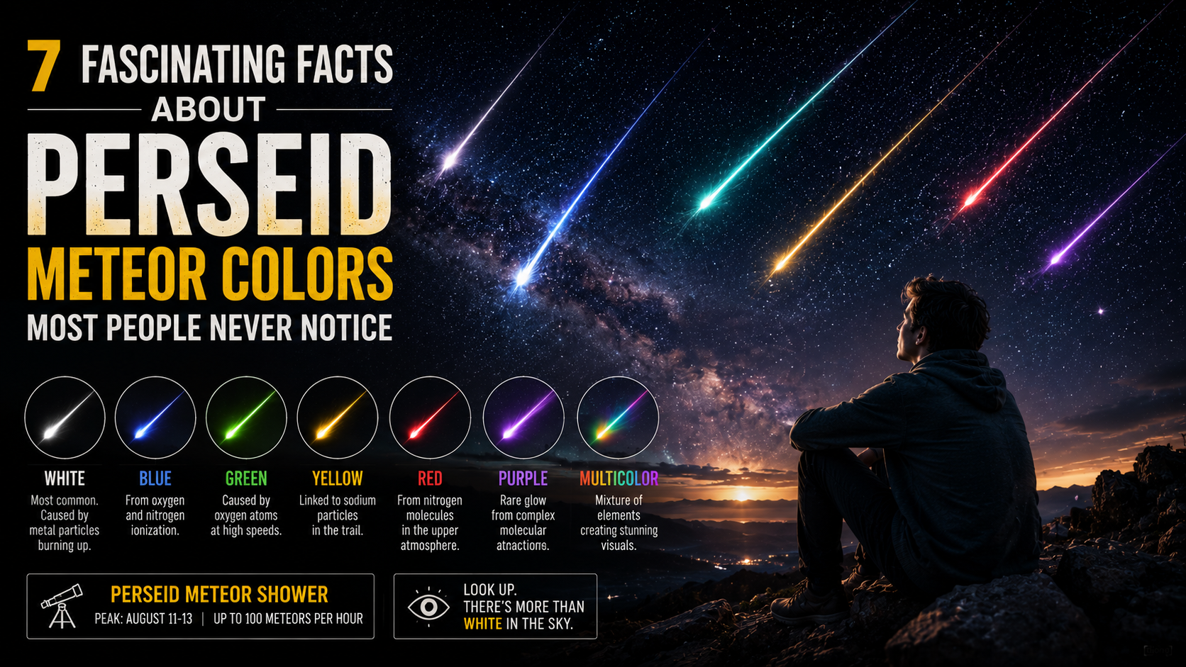 7 Fascinating Facts About Perseid Meteor Colors Most People Never Notice