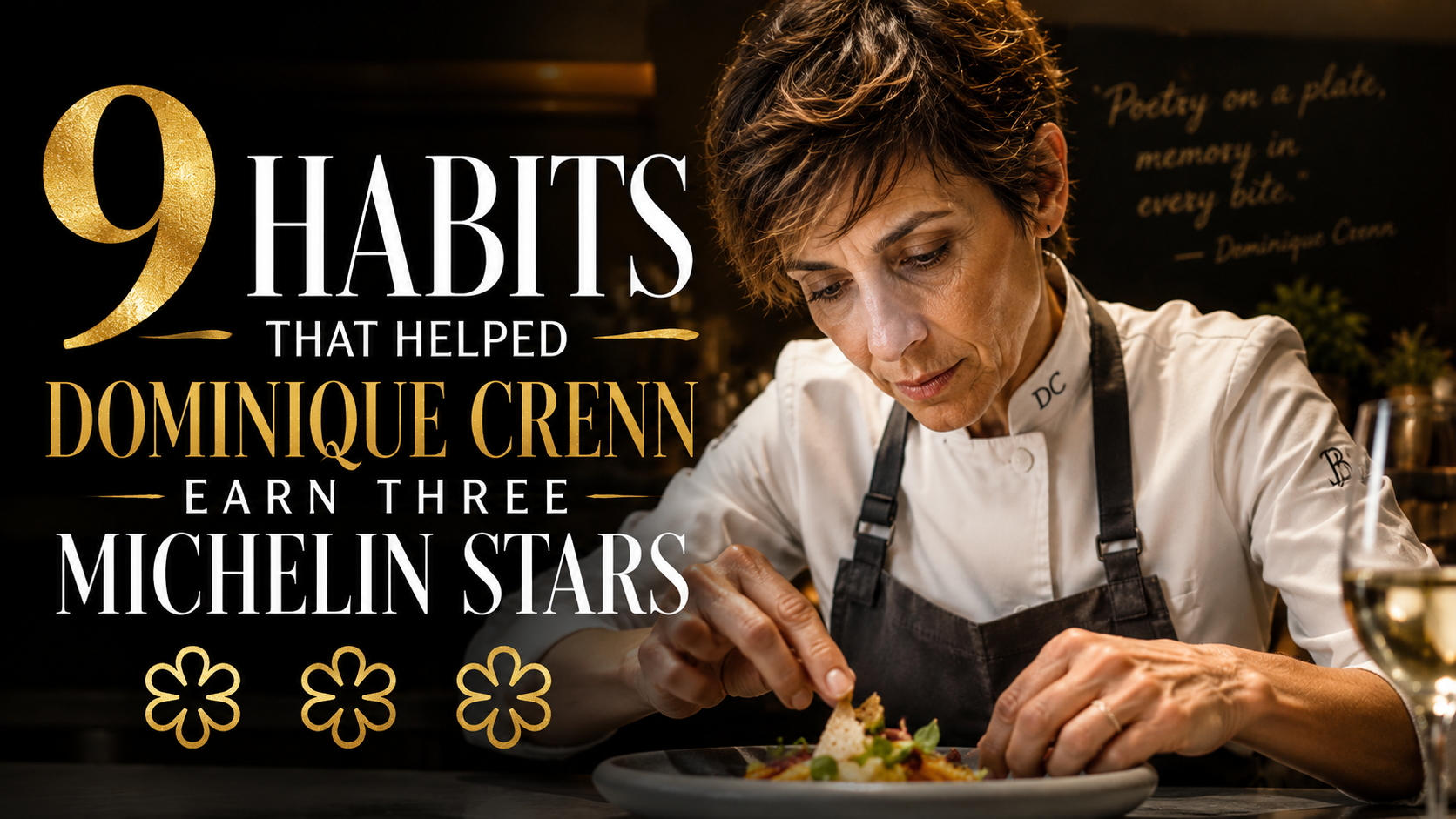 9 Habits That Helped Dominique Crenn Earn Three Michelin Stars