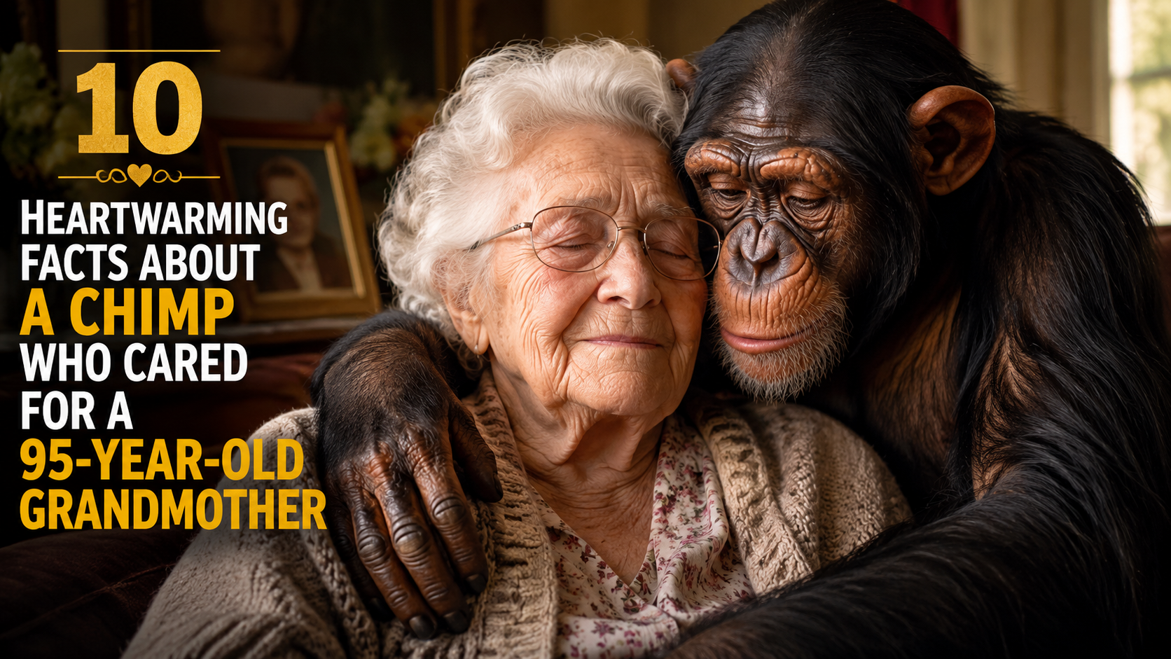 10 Heartwarming Facts About a Chimp Who Cared for a 95-Year-Old Grandmother
