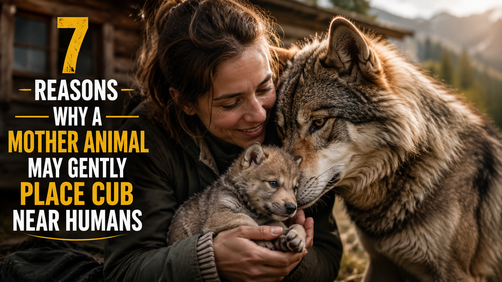7 Reasons Why a Mother Animal May Gently Place Cub Near Humans