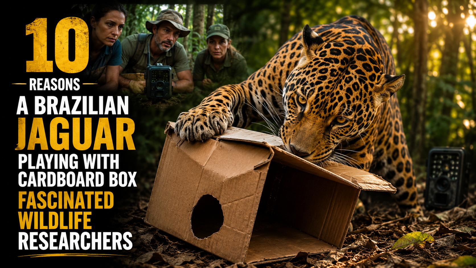 10 Reasons a Brazilian Jaguar Playing with Cardboard Box Fascinated Wildlife Researchers