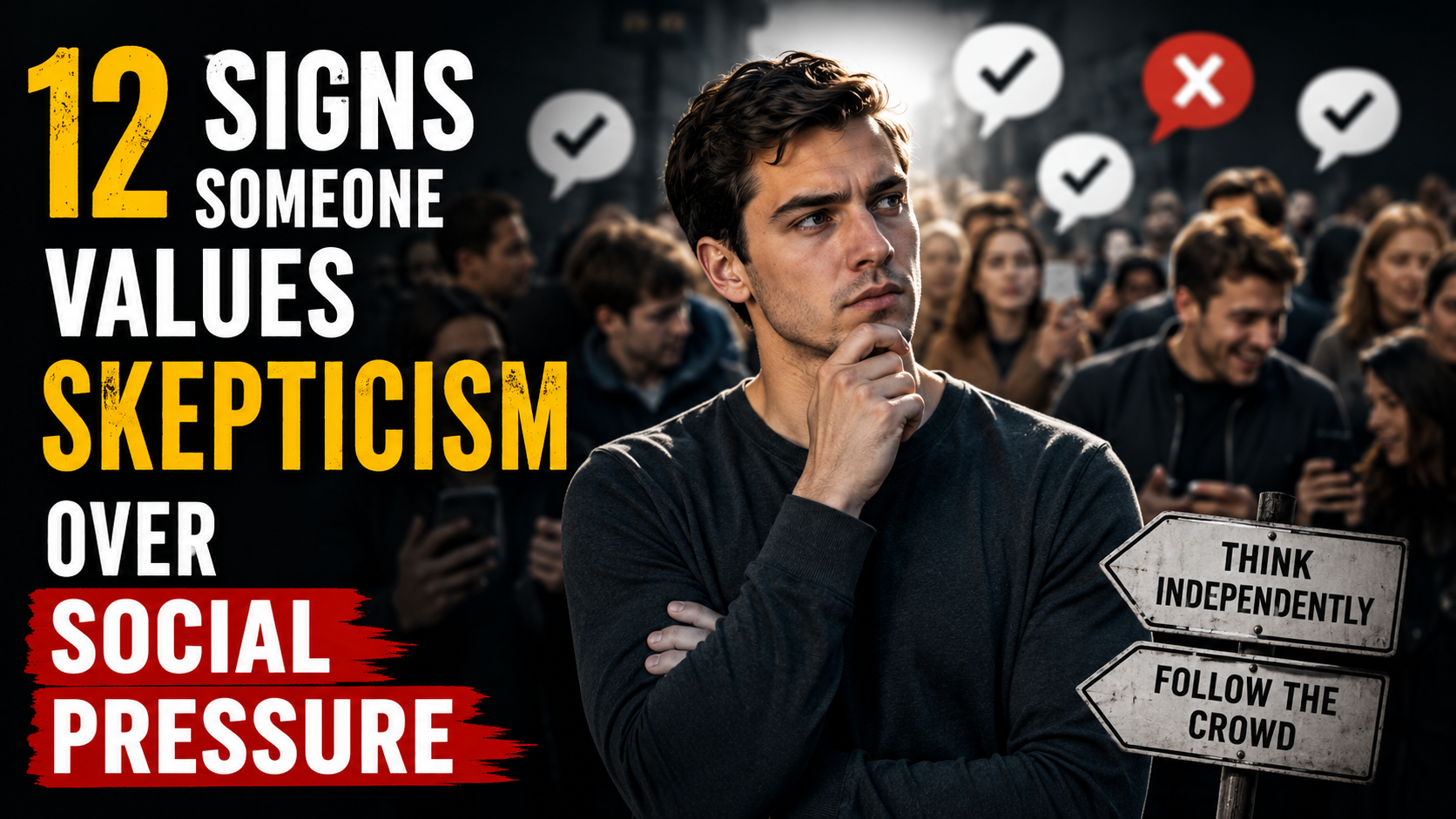 12 Signs Someone Values Skepticism Over Social Pressure