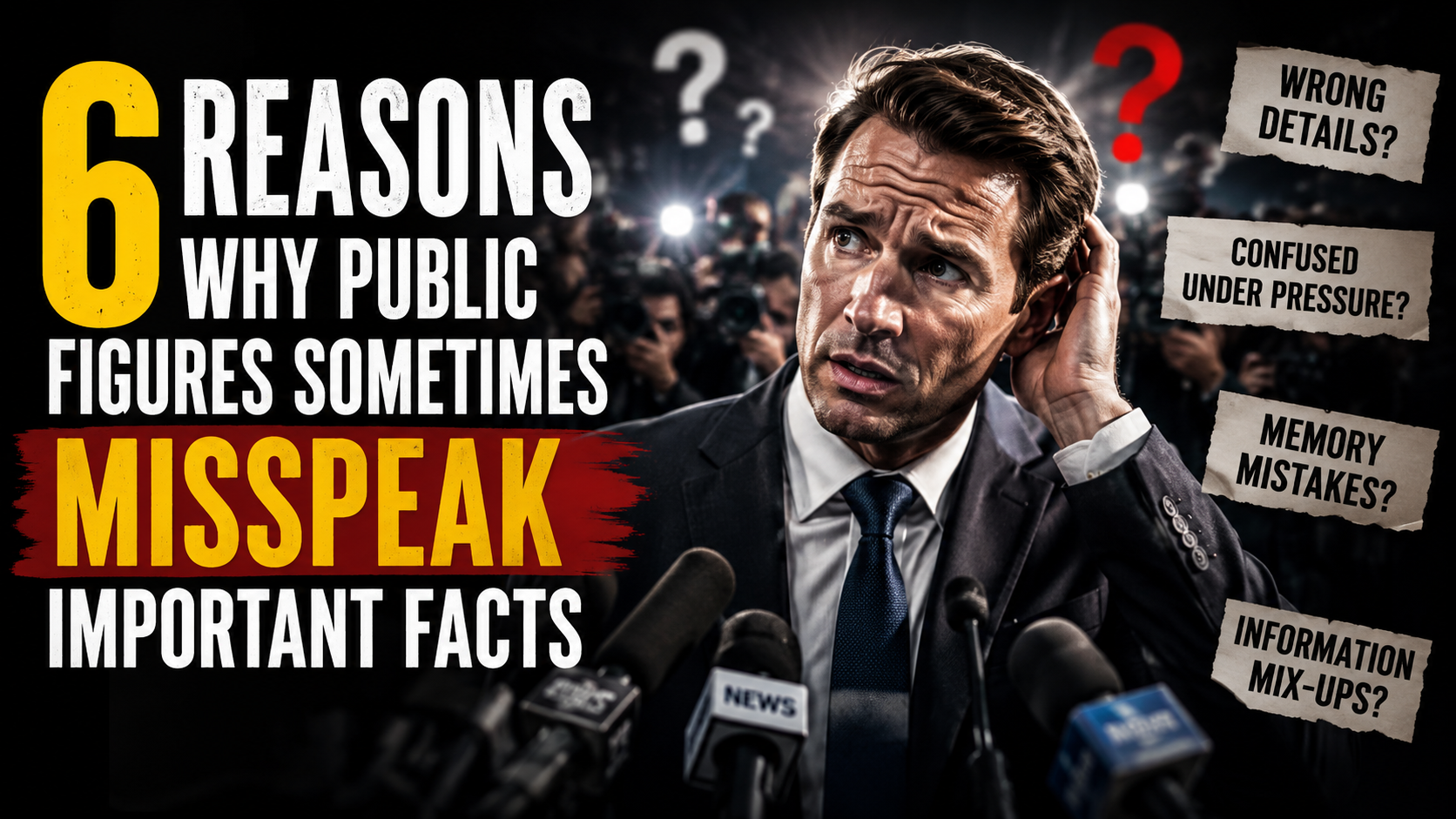 6 Reasons Why Public Figures Sometimes Misspeak Important Facts