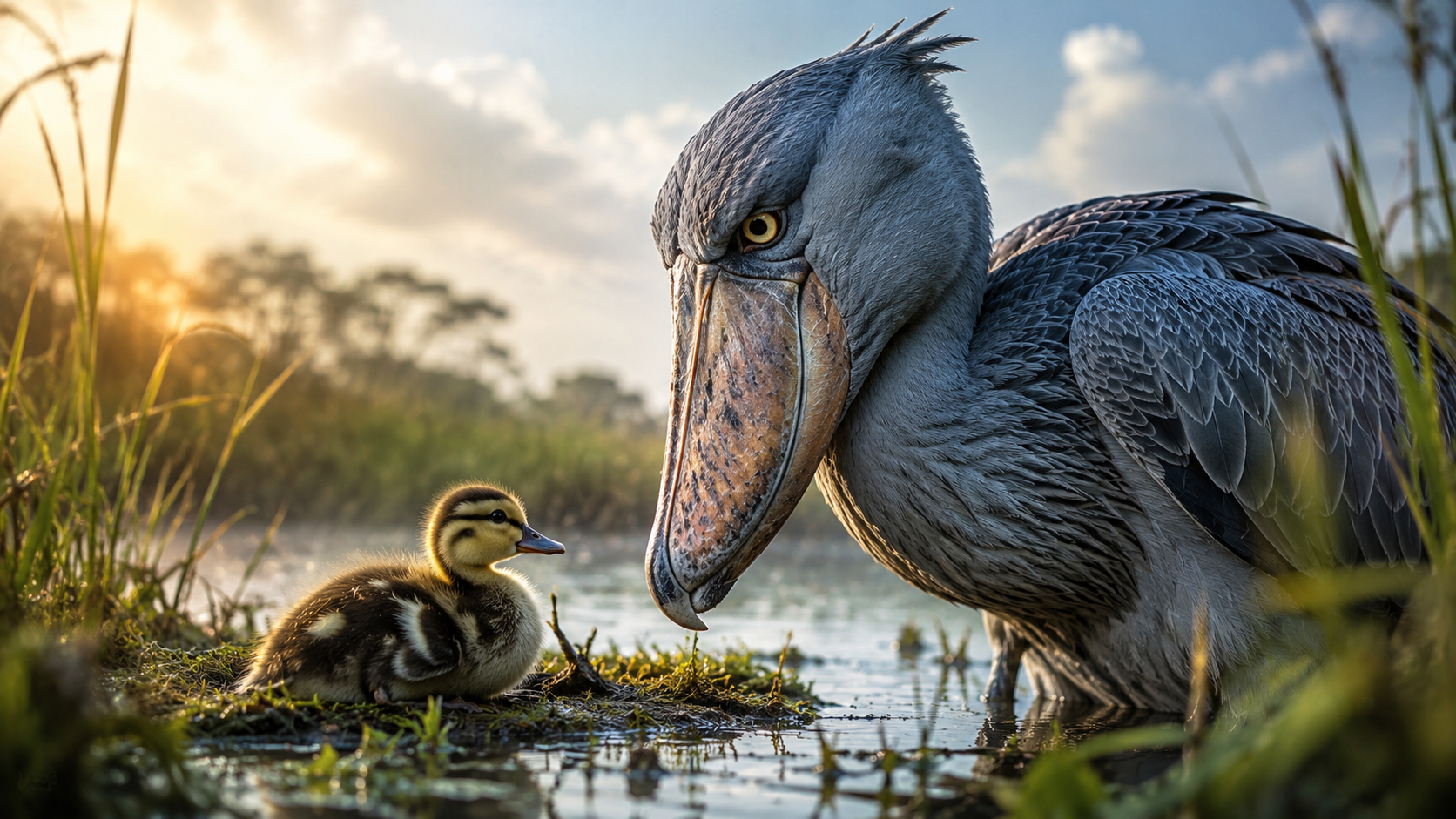10 Reasons This Shoebill and Duckling Story Captivated Millions