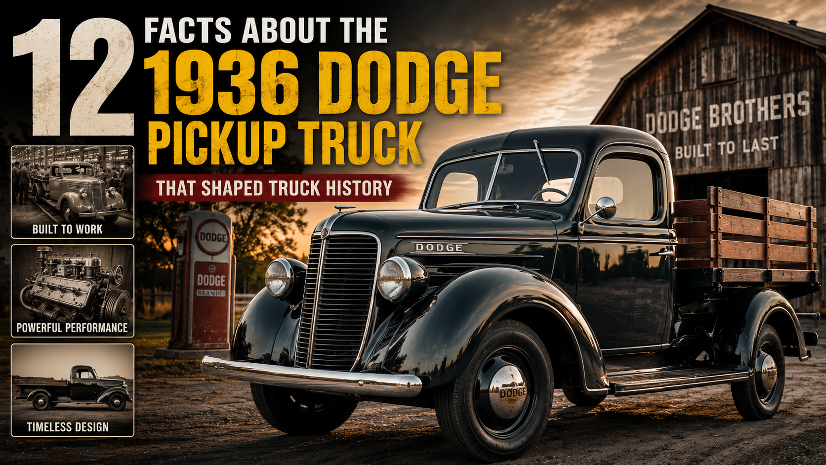 12 Facts About the 1936 Dodge Pickup Truck That Shaped Truck History