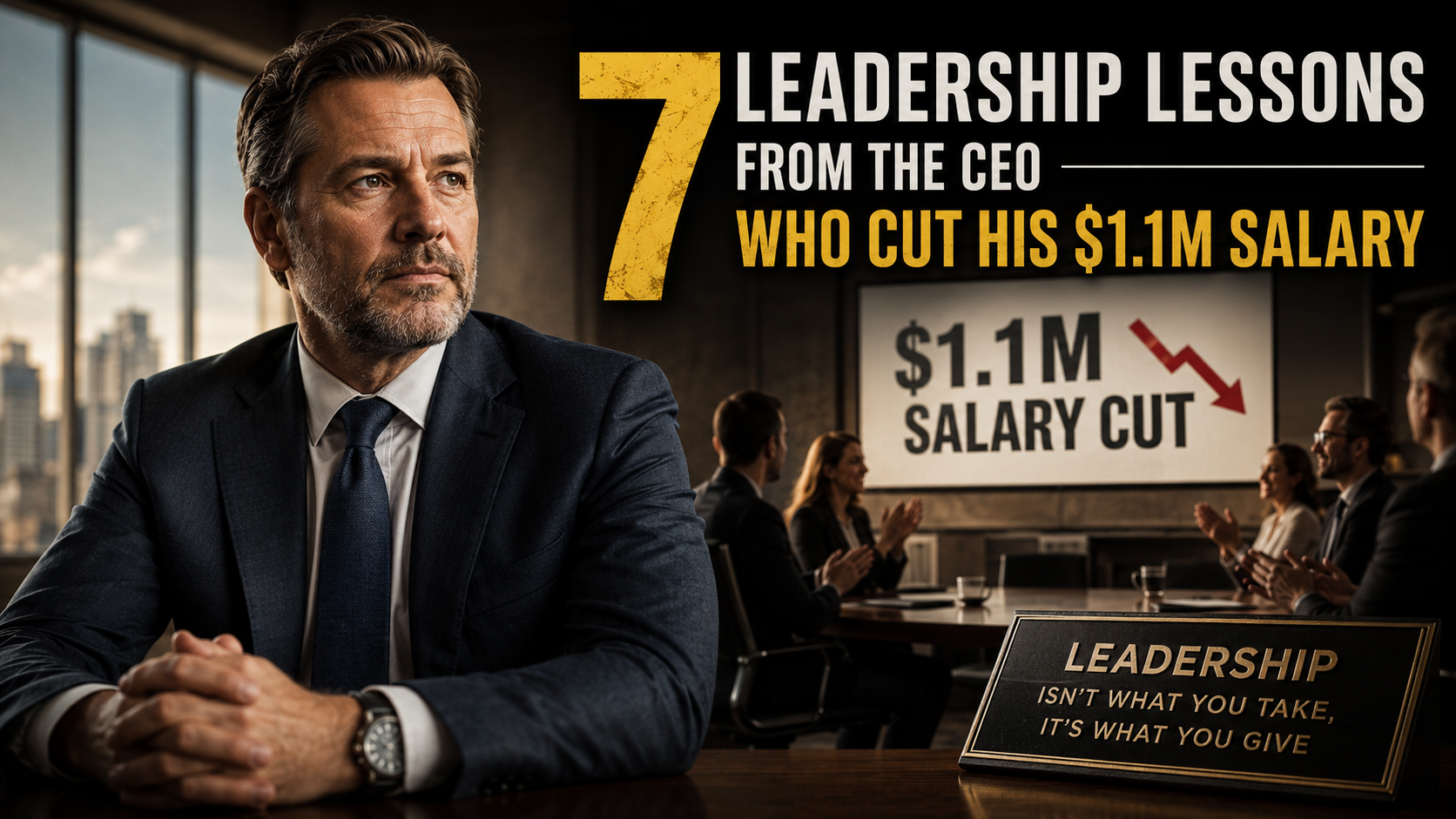 7 Leadership Lessons From the CEO Who Cut His $1.1M Salary
