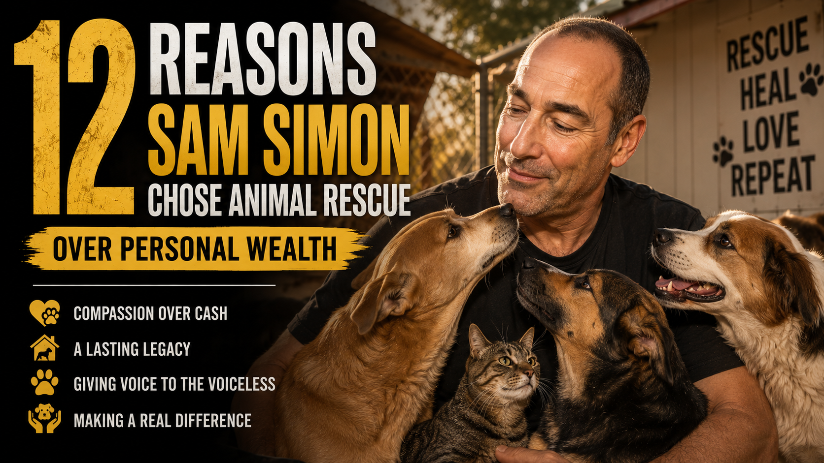 12 Reasons Sam Simon Chose Animal Rescue Over Personal Wealth