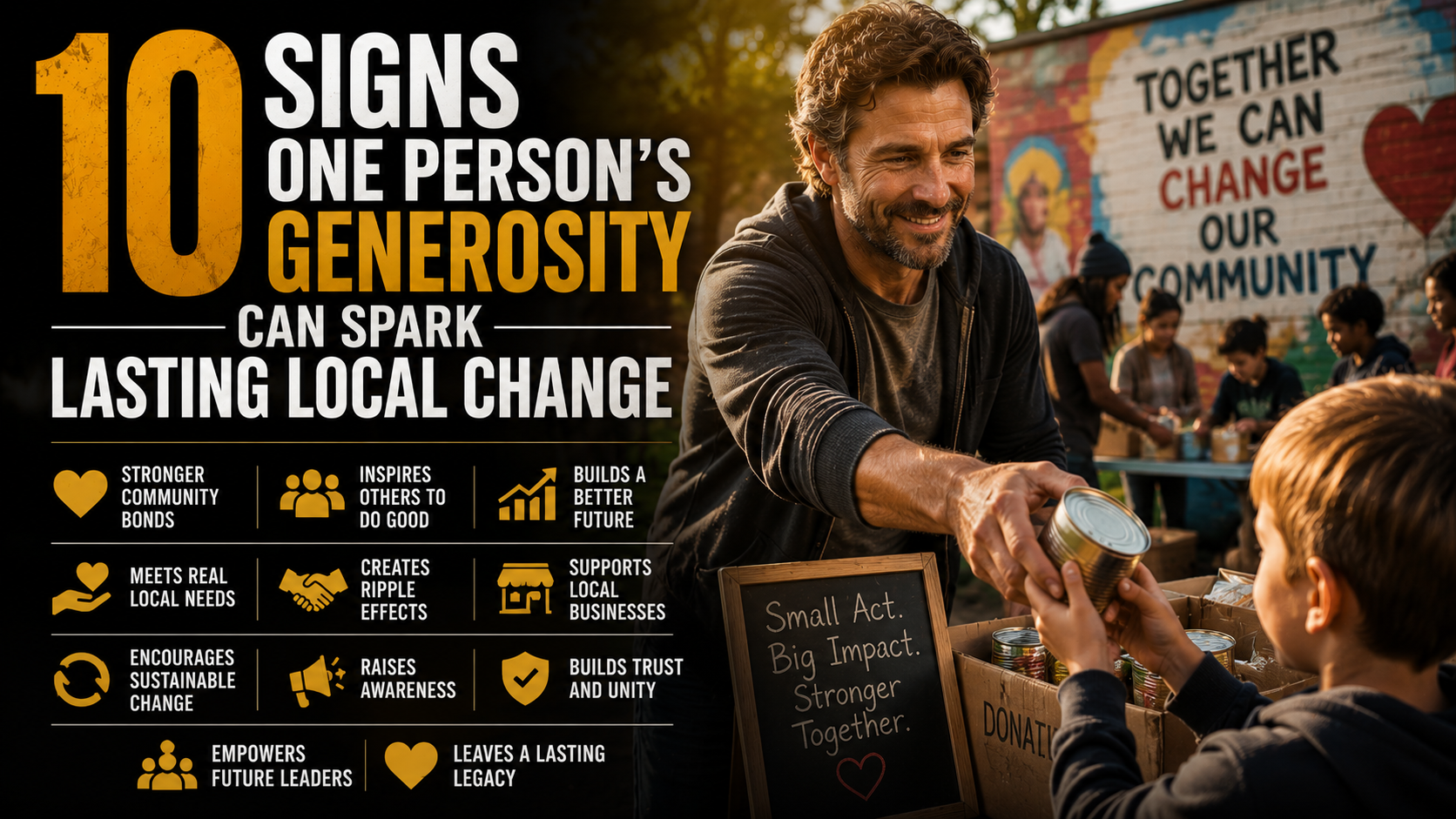 10 Signs One Person’s Generosity Can Spark Lasting Local Change