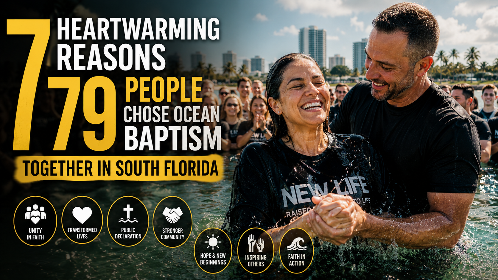 7 Heartwarming Reasons 79 People Chose Ocean Baptism Together in South Florida