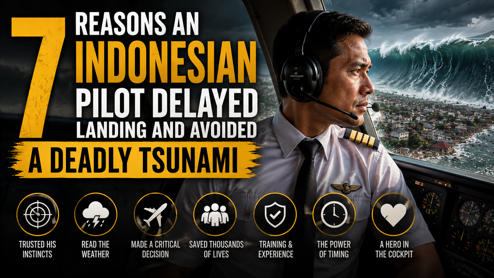 7 Reasons an Indonesian Pilot Delayed Landing and Avoided a Deadly Tsunami