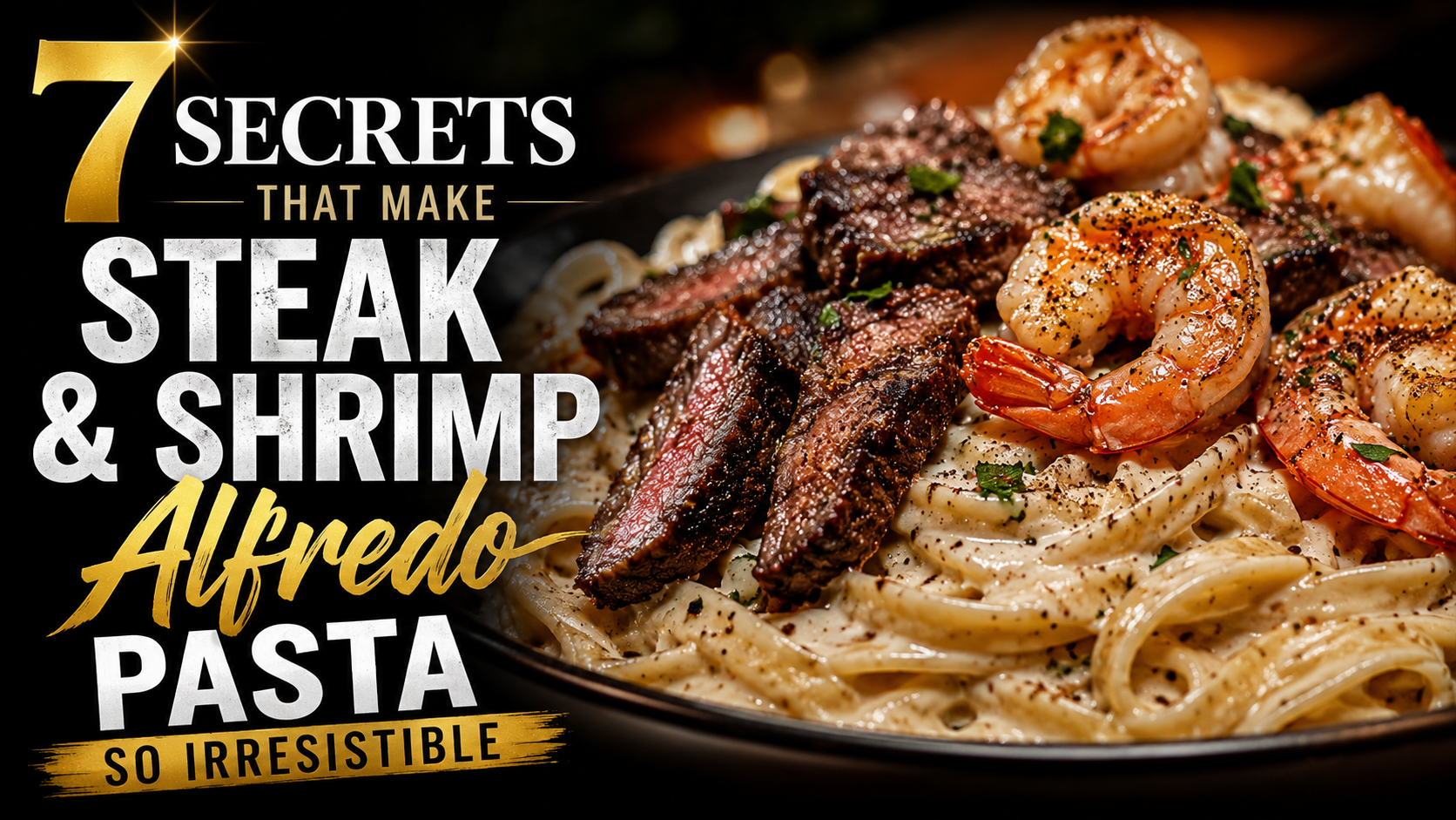 7 Secrets That Make Steak & Shrimp Alfredo Pasta So Irresistible