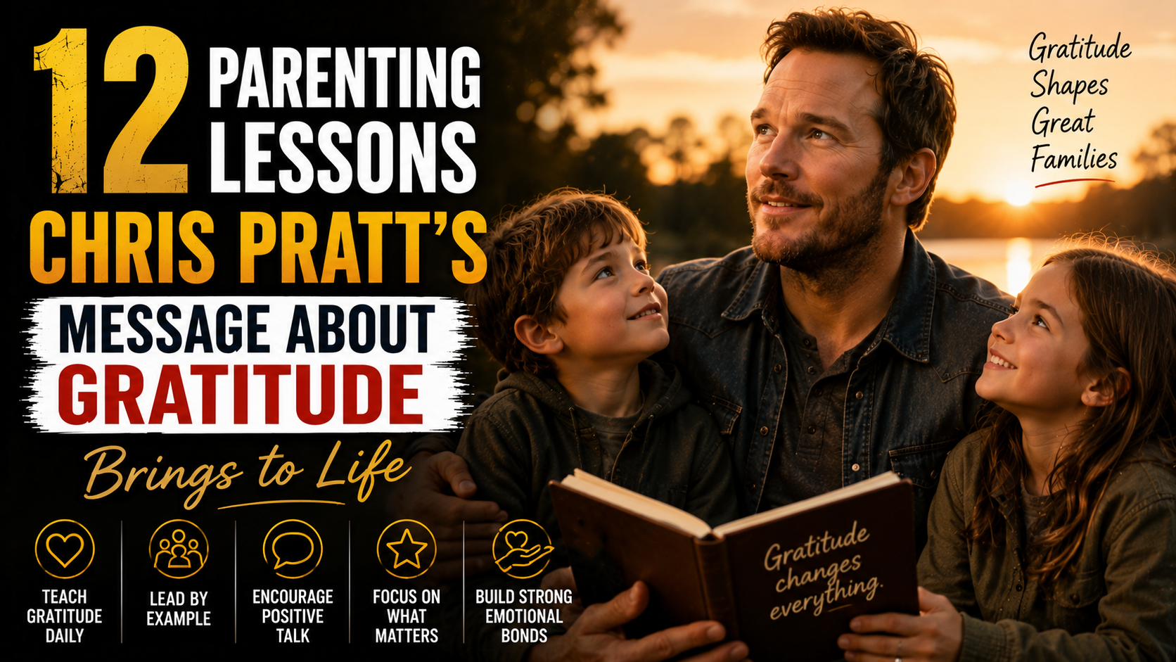 12 Parenting Lessons Chris Pratt’s Message About Gratitude Brings to Life