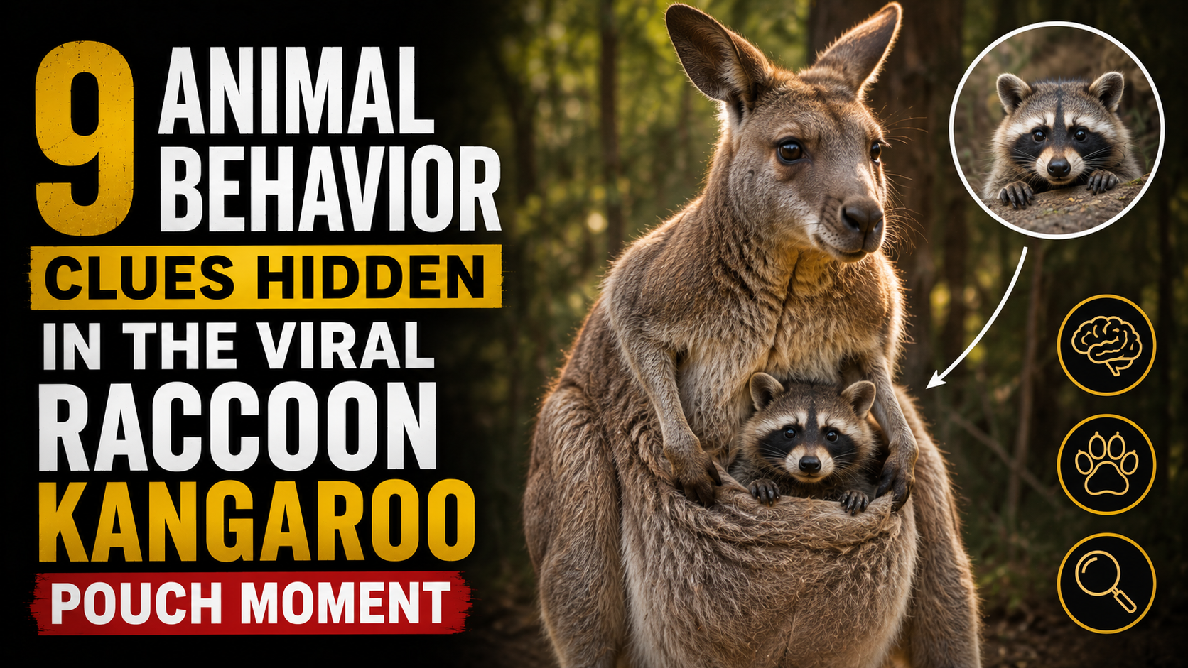 9 Animal Behavior Clues Hidden in the Viral Raccoon Kangaroo Pouch Moment