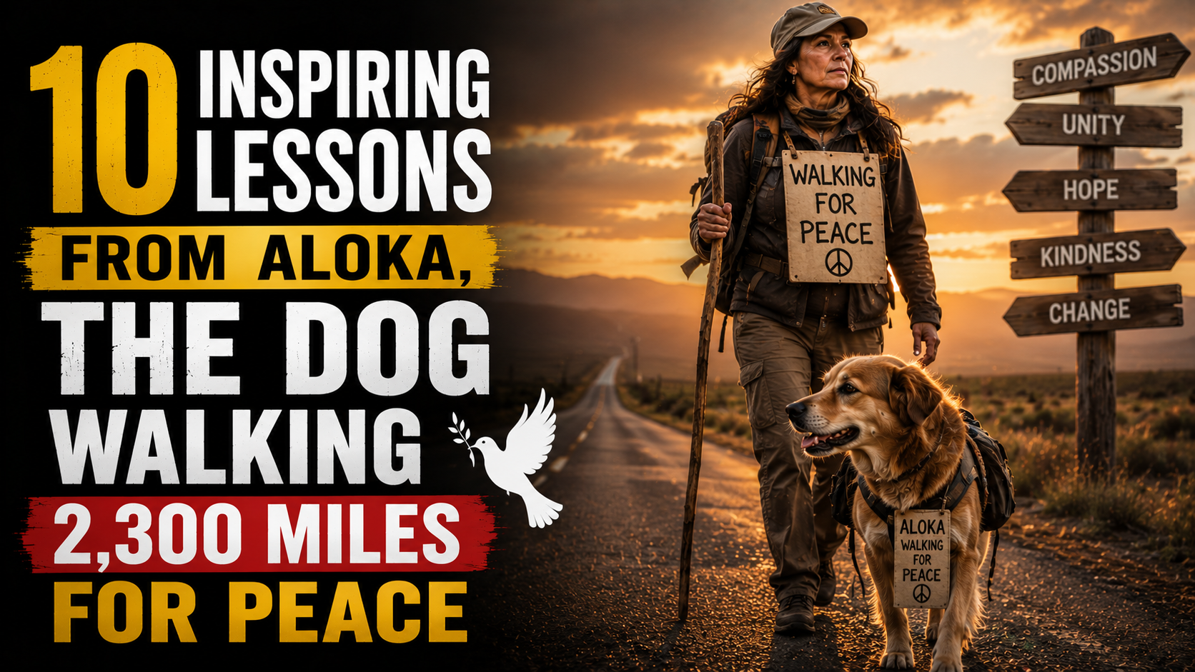 10 Inspiring Lessons From Aloka, the Dog Walking 2,300 Miles for Peace