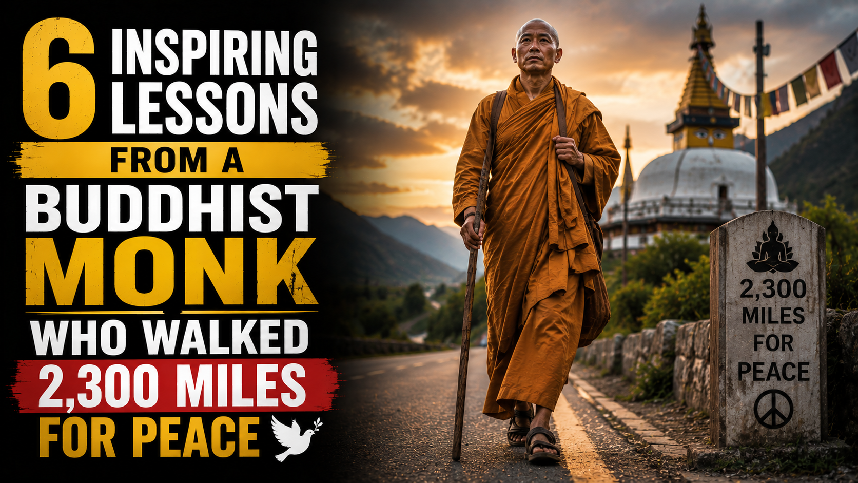 6 Inspiring Lessons From a Buddhist Monk Who Walked 2,300 Miles for Peace