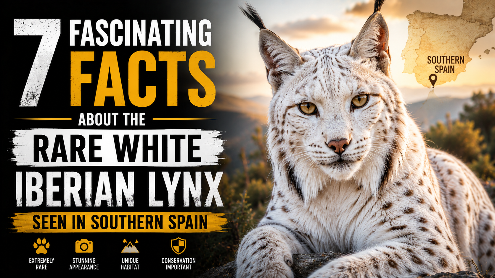 7 Fascinating Facts About the Rare White Iberian Lynx Seen in Southern Spain