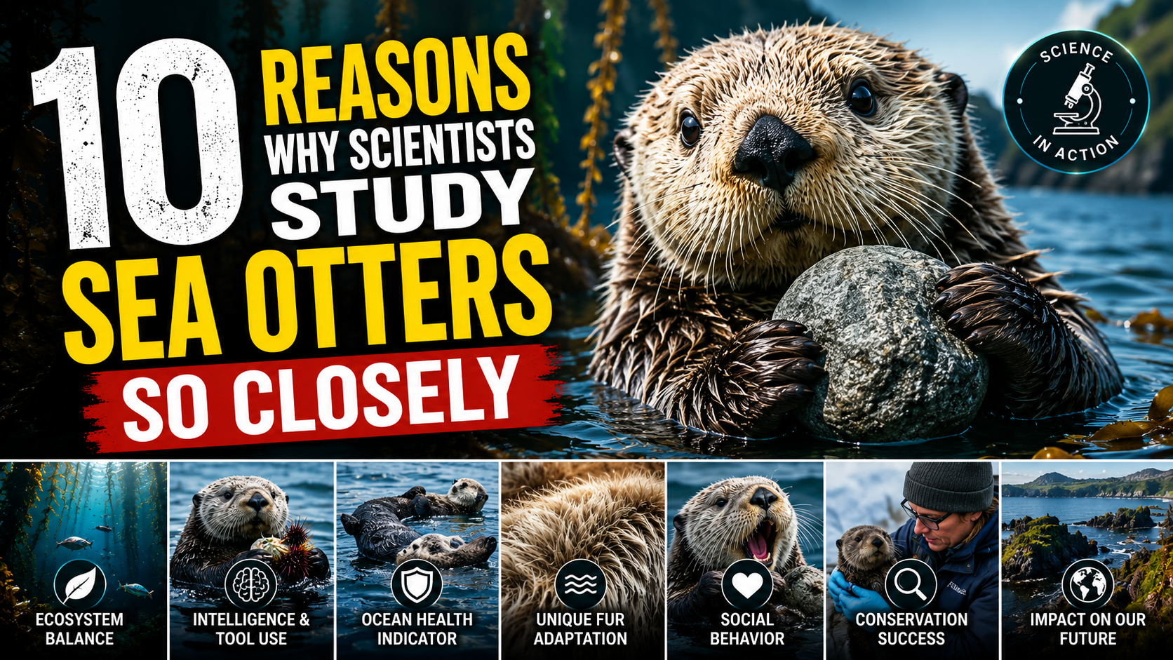 10 Reasons Why Scientists Study Sea Otters So Closely