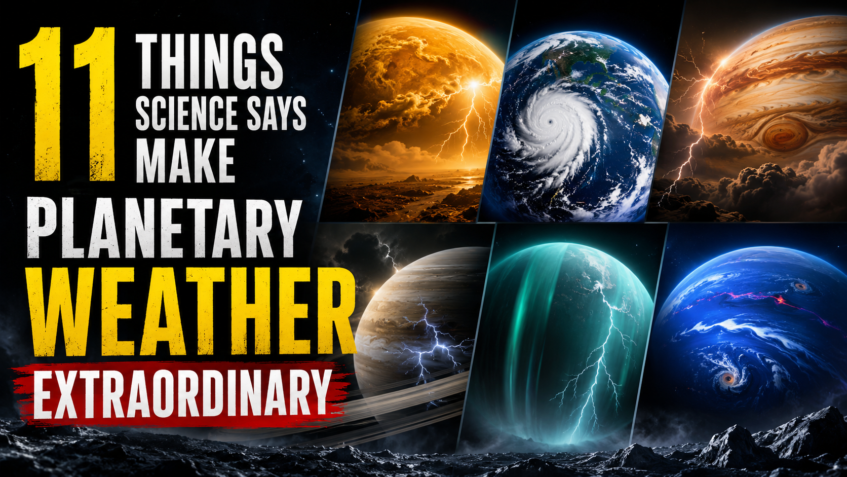 11 Things According to Science Make Planetary Weather Extraordinary