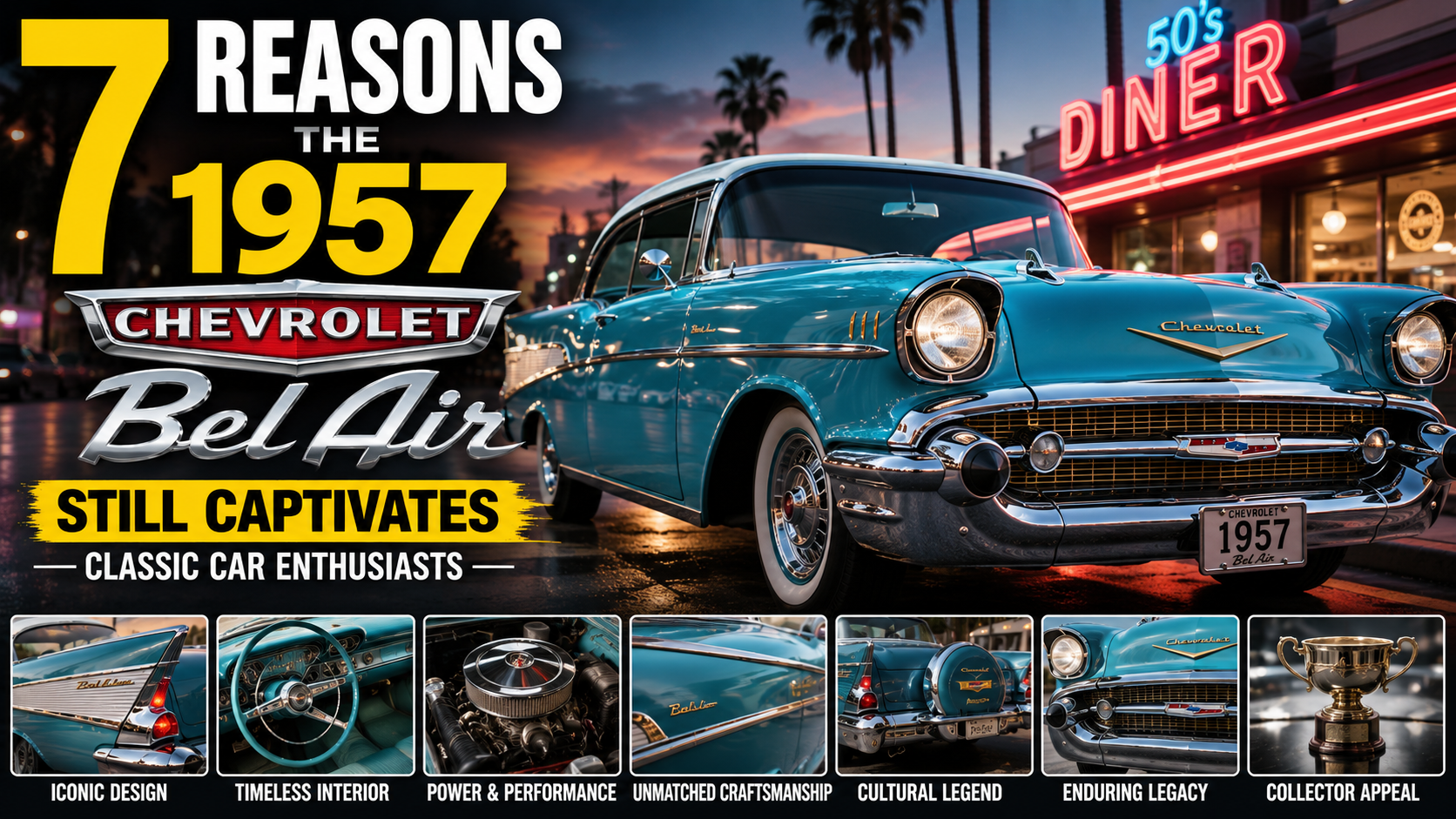 7 Reasons the 1957 Chevrolet Bel Air Still Captivates Classic Car Enthusiasts