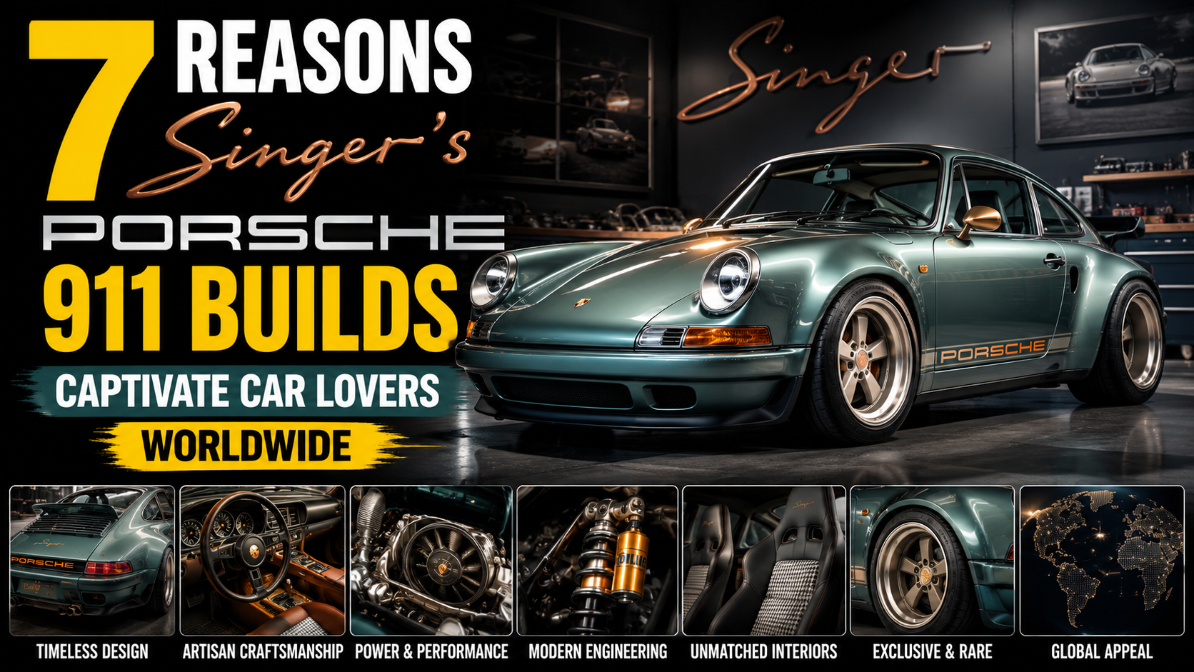 7 Reasons Singer’s Porsche 911 Builds Captivate Car Lovers Worldwide