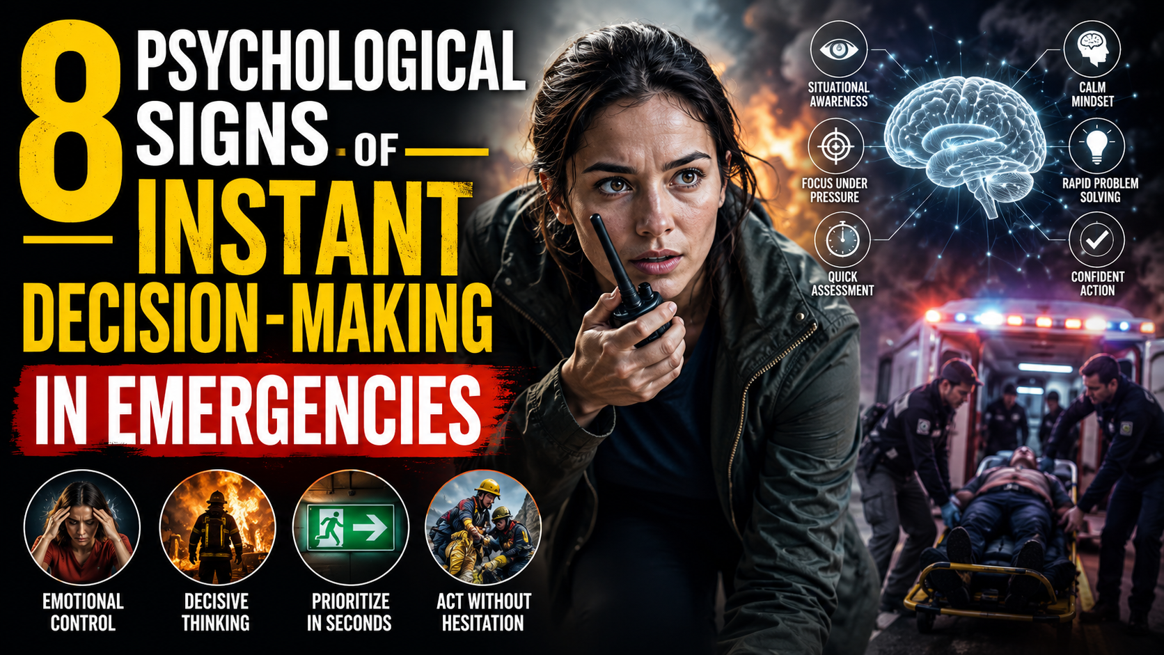 8 Psychological Signs of Instant Decision-Making in Emergencies