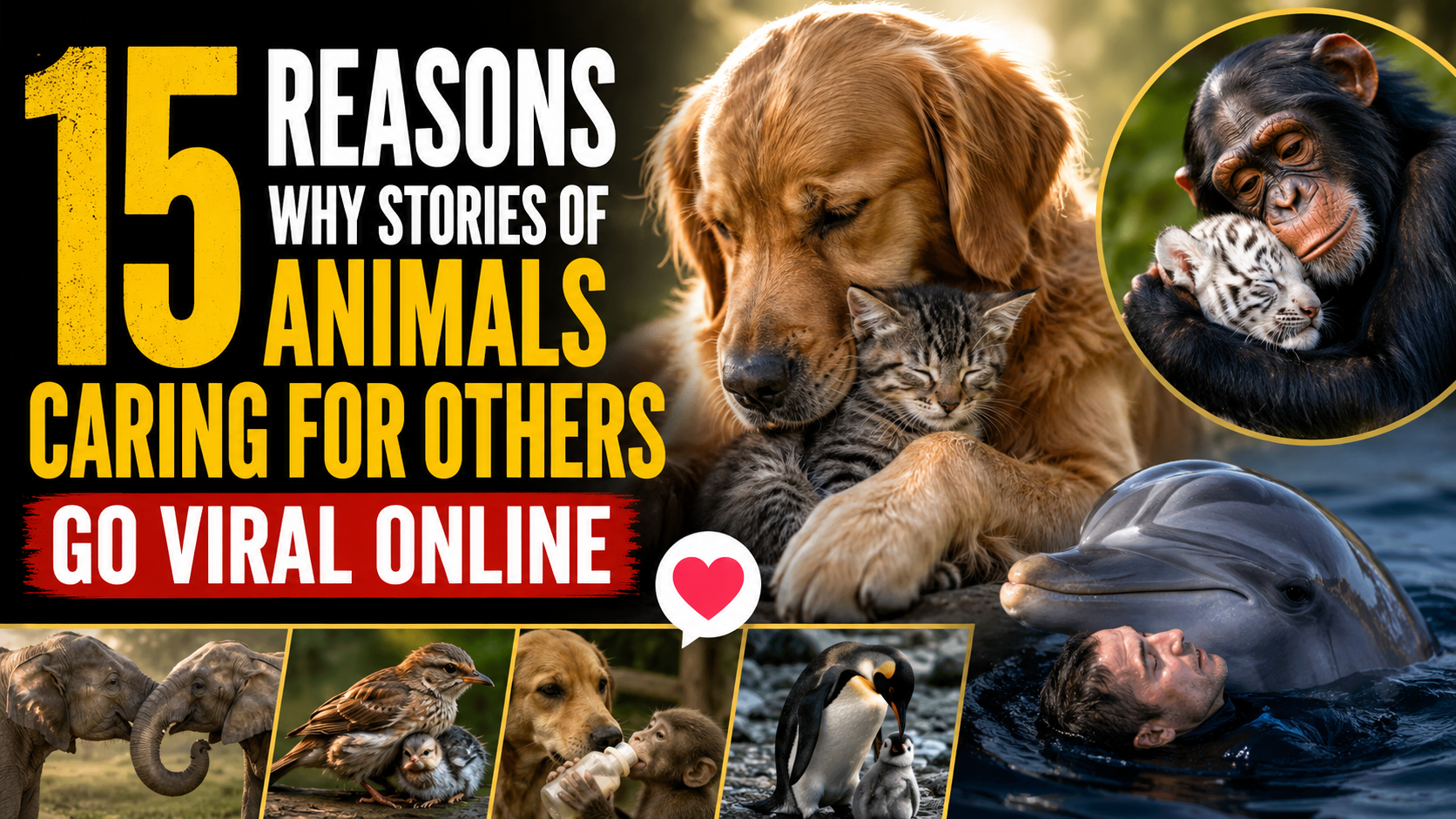 15 Reasons Why Stories of Animals Caring for Others Go Viral Online