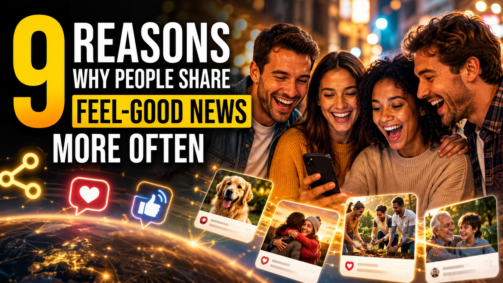 9 Reasons Why People Share Feel-Good News More Often