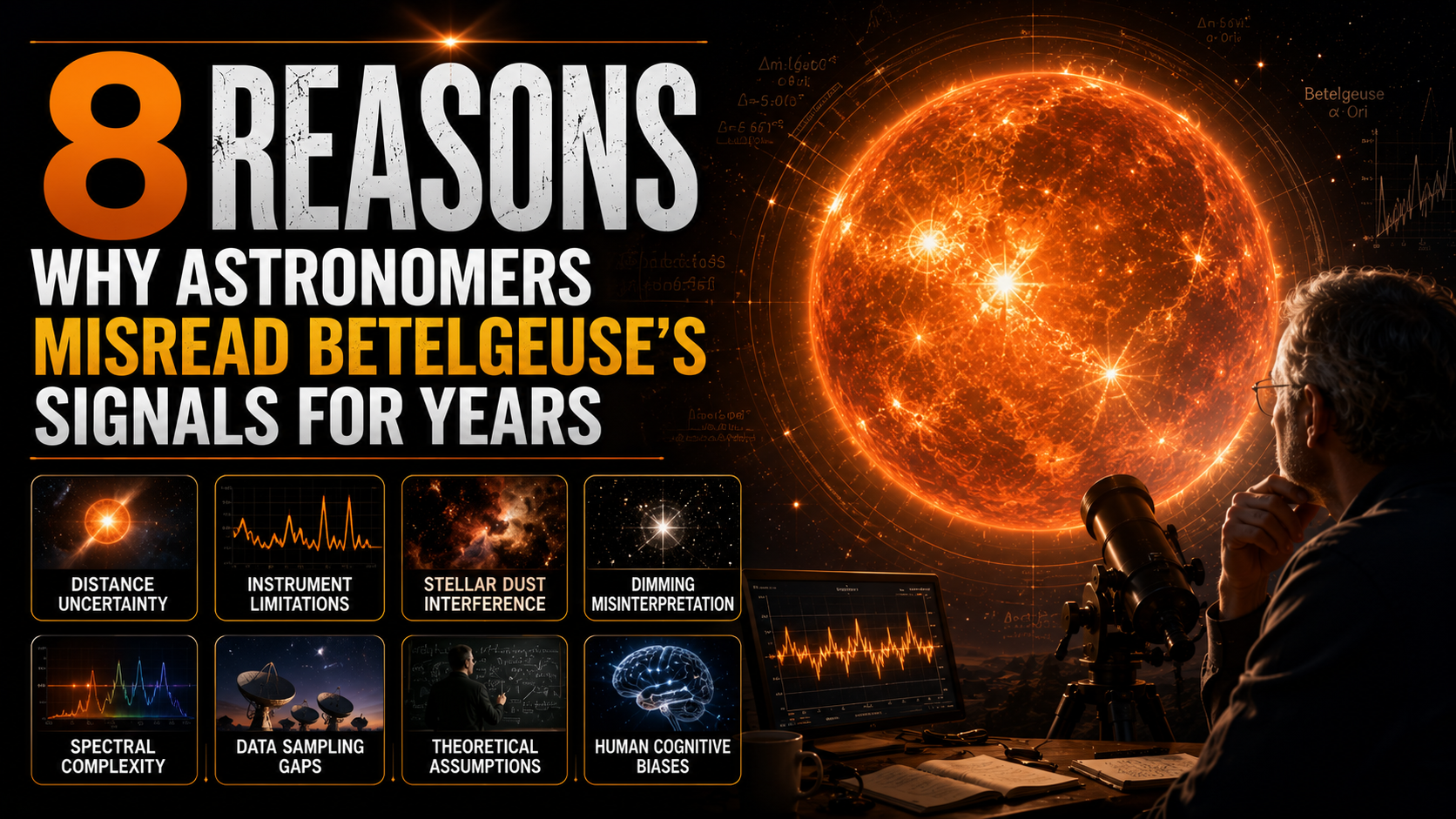 8 Reasons Why Astronomers Misread Betelgeuse's Signals for Years