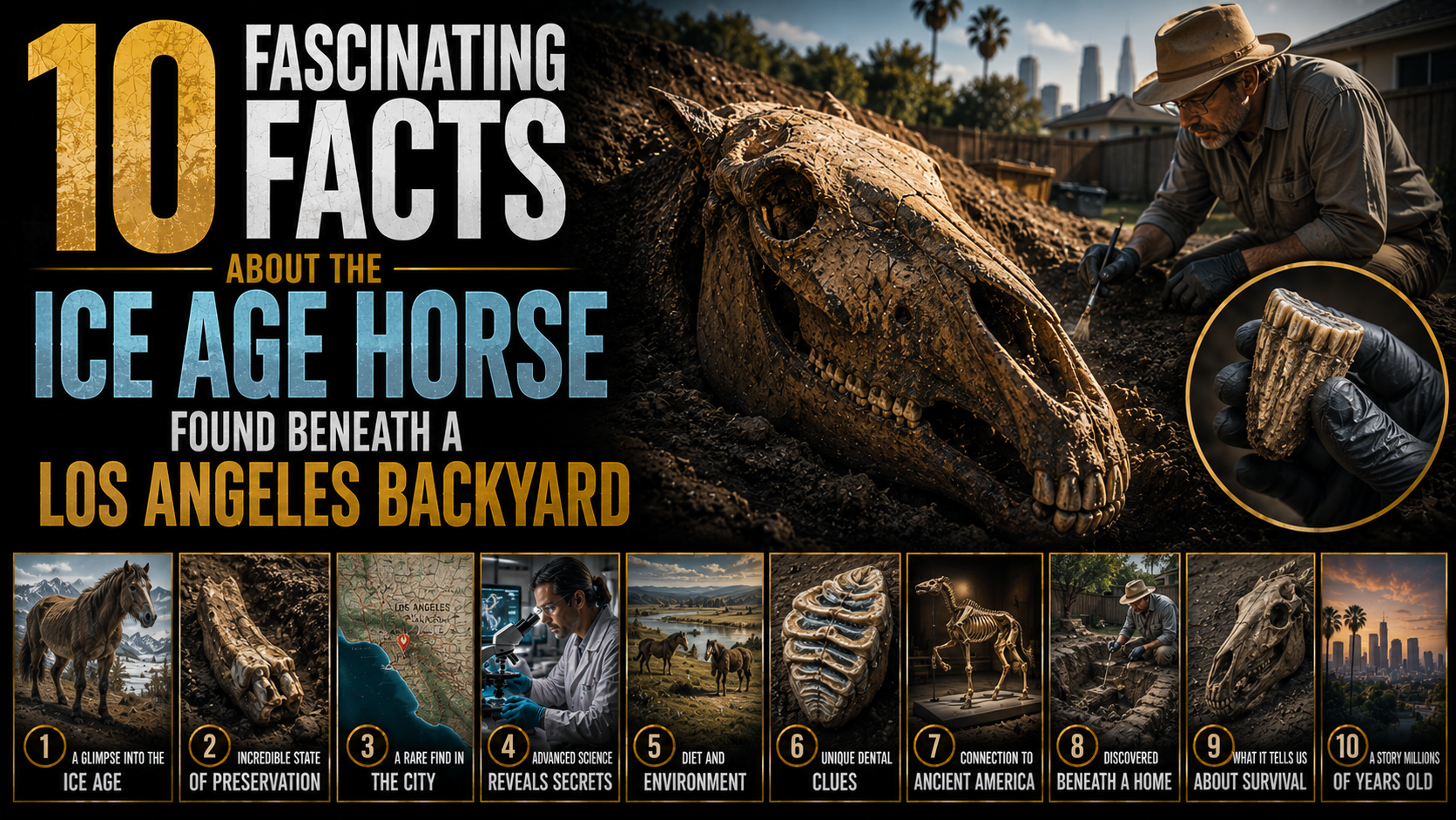 10 Fascinating Facts About the Ice Age Horse Found Beneath a Los Angeles Backyard