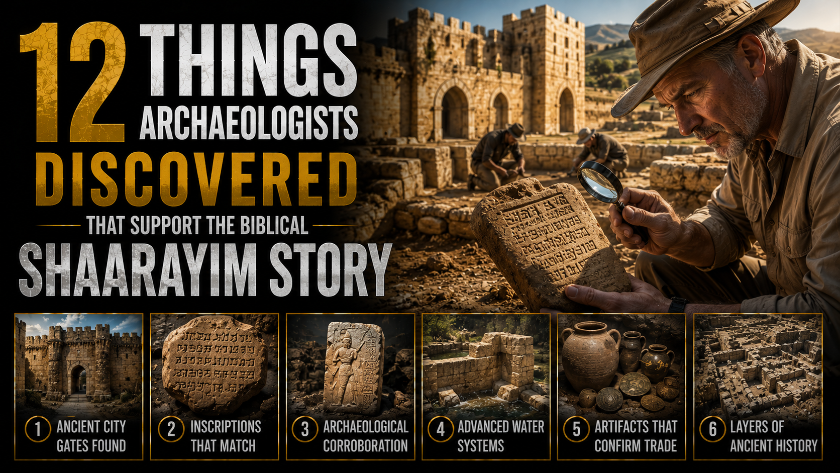 12 Things Archaeologists Discovered That Support the Biblical Shaarayim Story