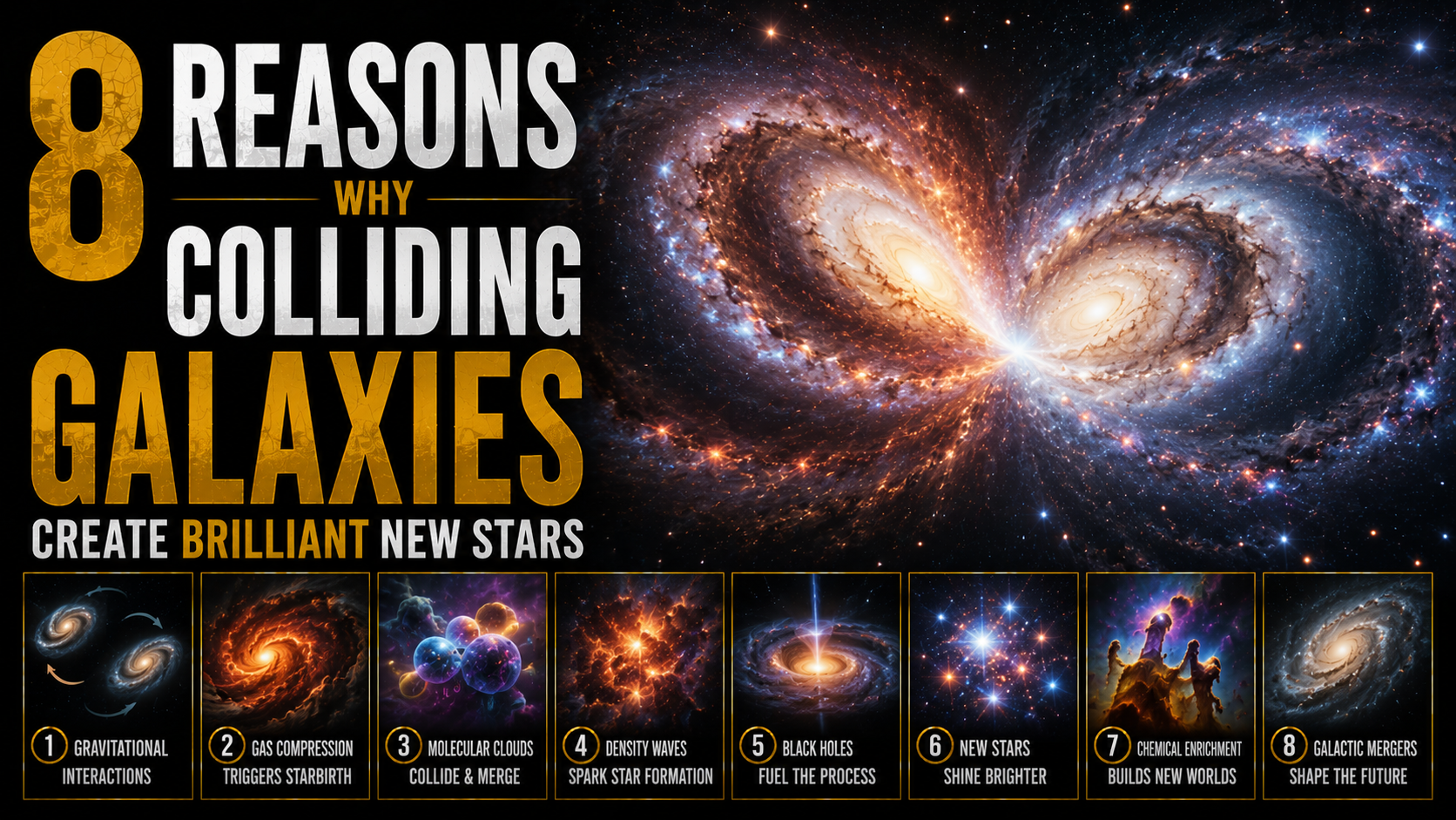 8 Reasons Why Colliding Galaxies Create Brilliant New Stars