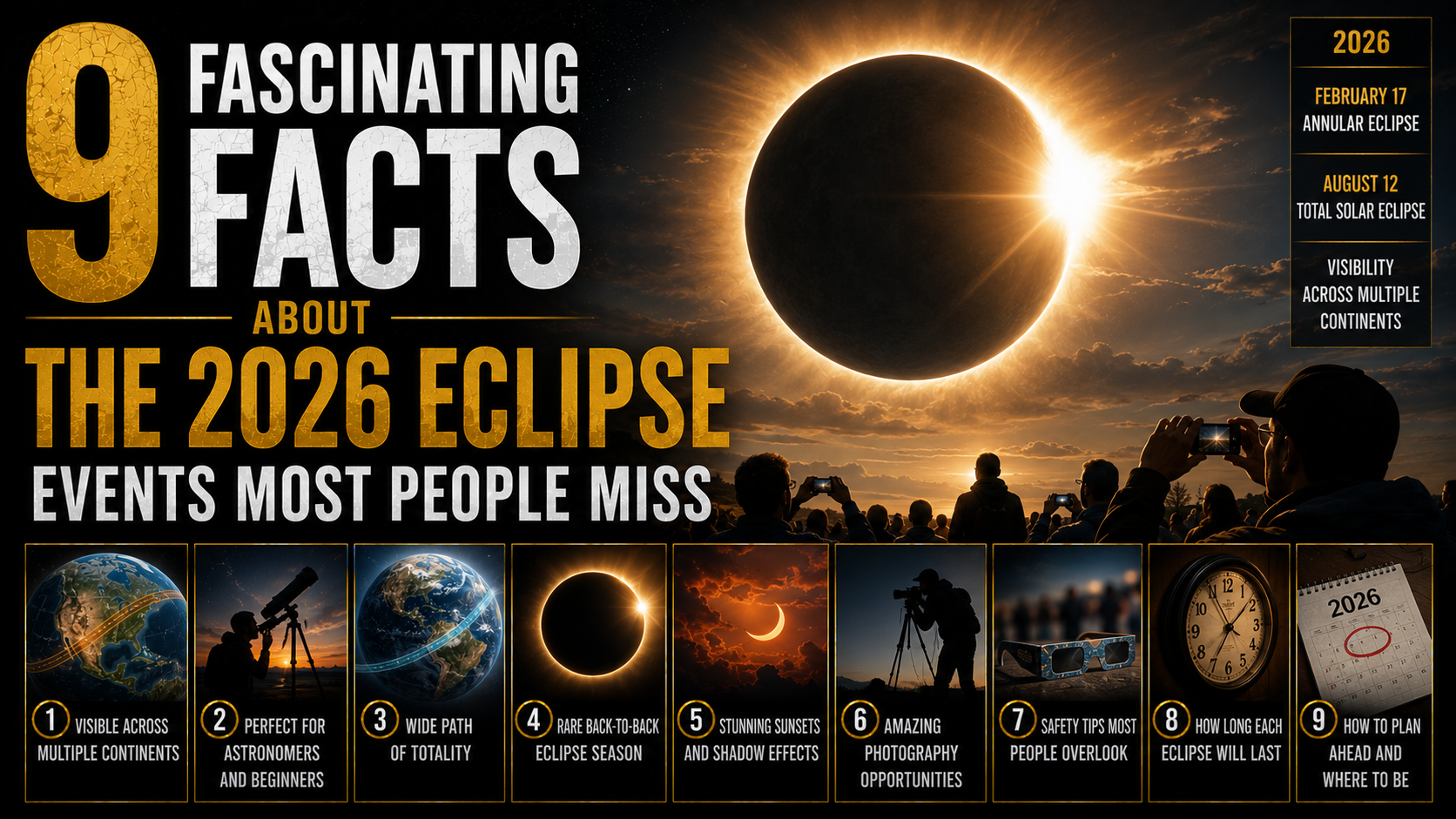 9 Fascinating Facts About the 2026 Eclipse Events Most People Miss