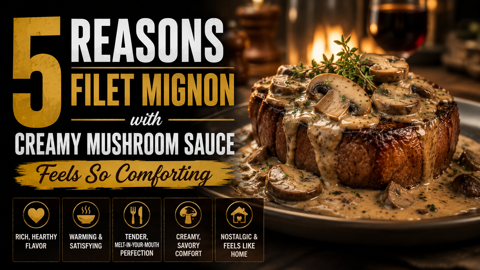 5 Reasons Filet Mignon with Creamy Mushroom Sauce Feels So Comforting