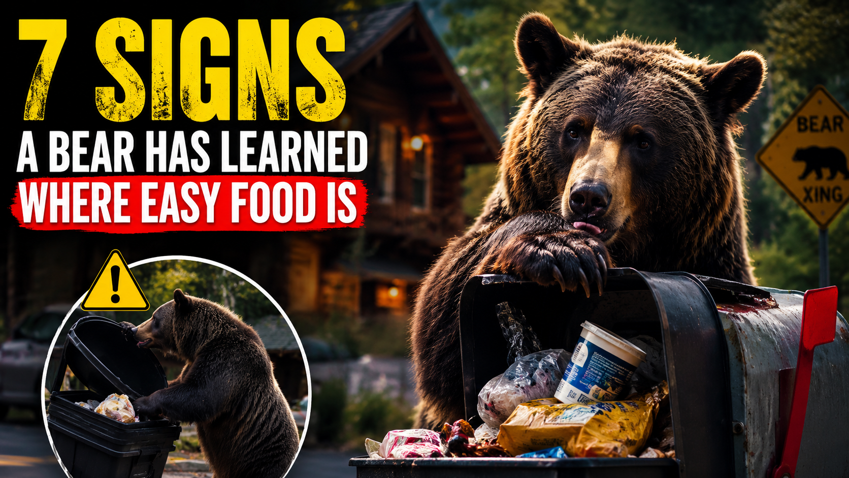 7 Signs a Bear Has Learned Where Easy Food Is