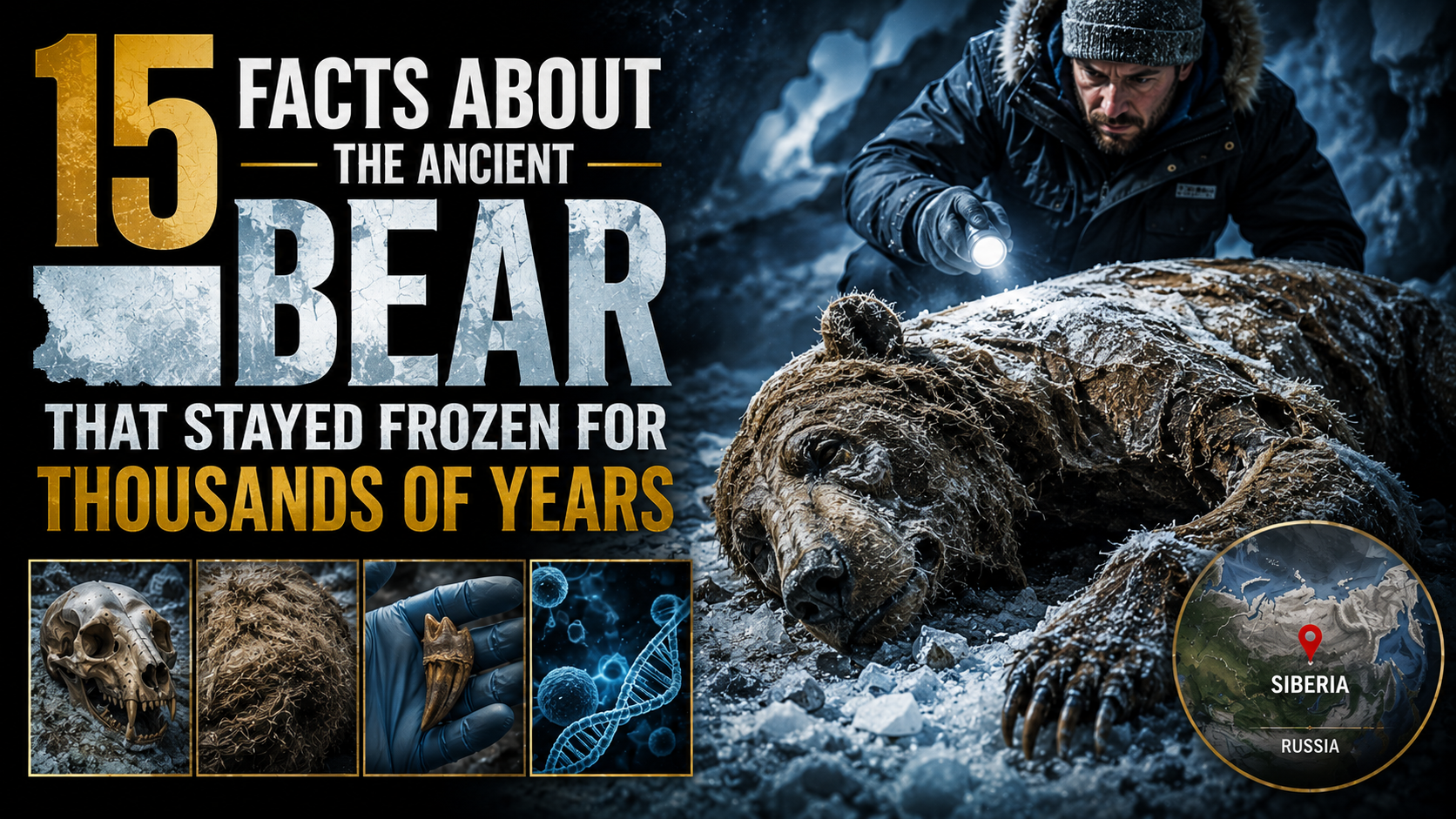 15 Facts About the Ancient Bear That Stayed Frozen for Thousands of Years