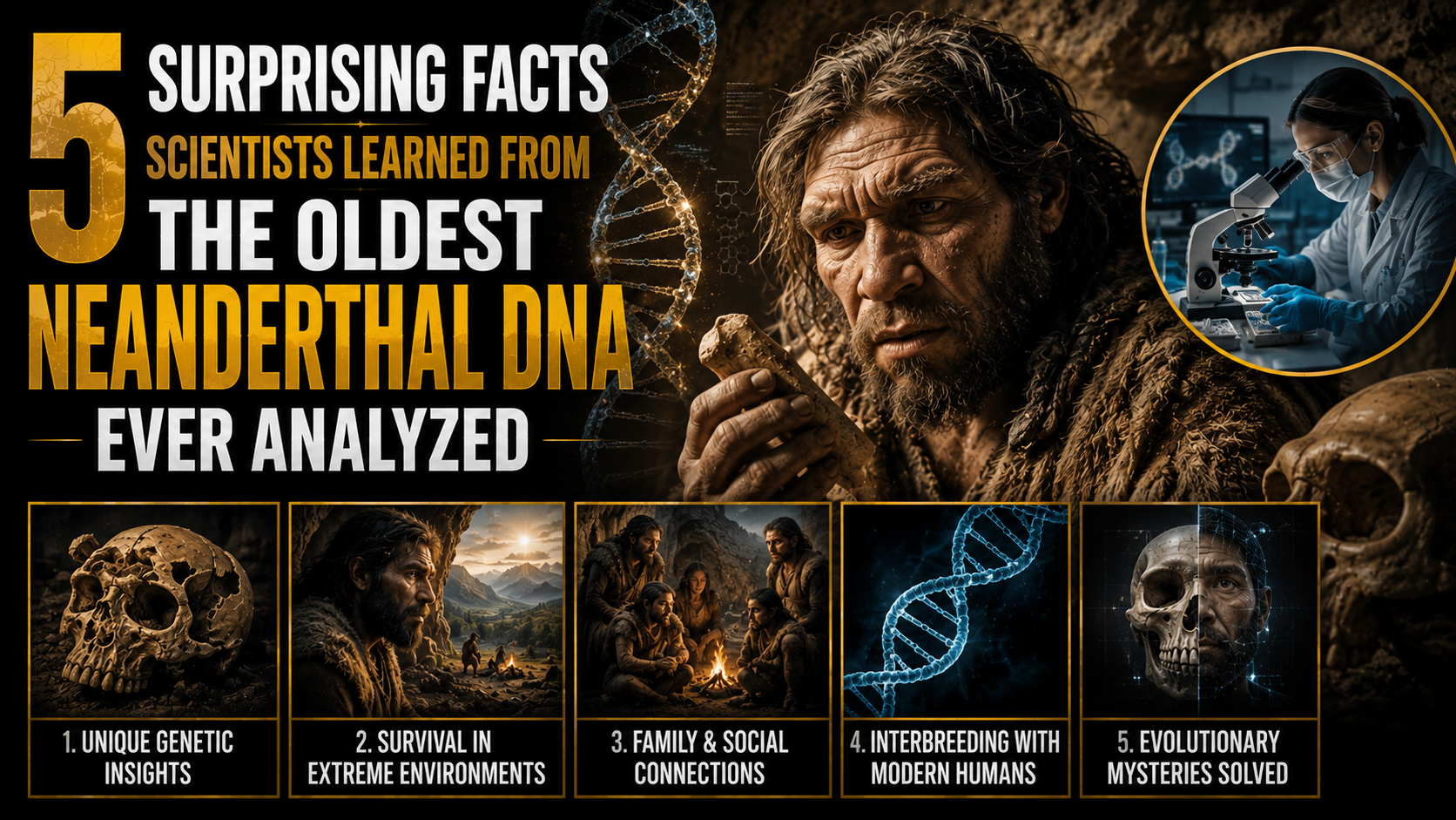 5 Surprising Facts Scientists Learned From the Oldest Neanderthal DNA Ever Analyzed