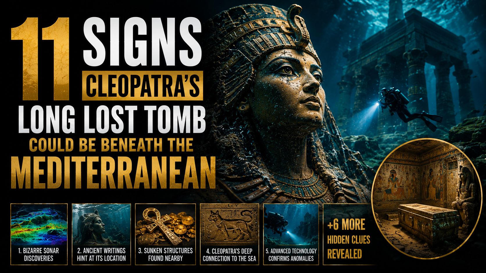 11 Signs Cleopatra’s Long Lost Tomb Could Be Beneath the Mediterranean