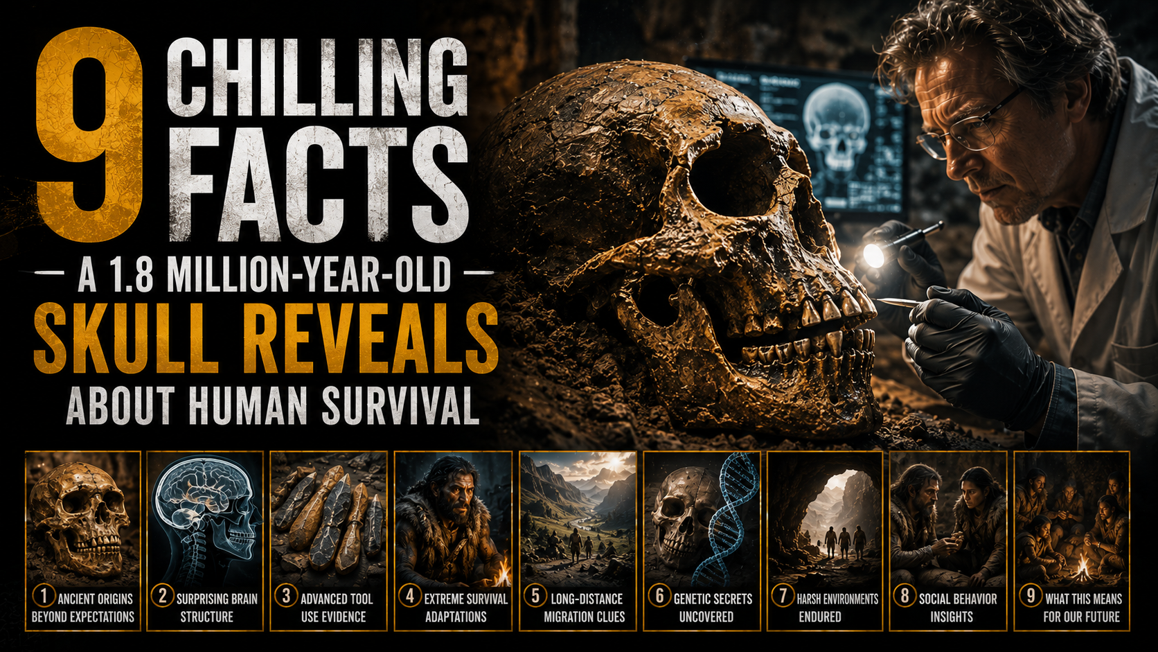 9 Chilling Facts a 1.8 Million-Year-Old Skull Reveals About Human Survival