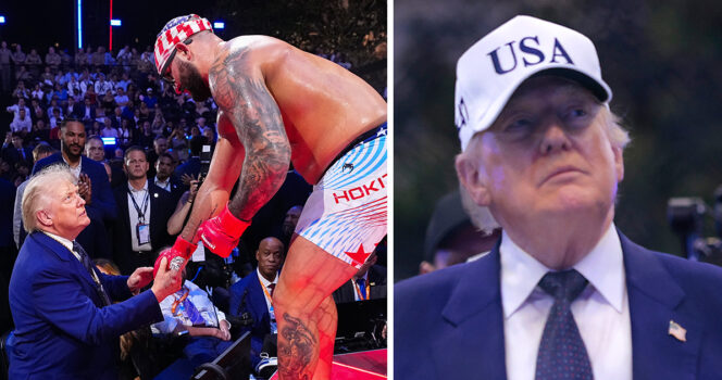 Trump Responds After UFC Fighter Refers to Michelle Obama as a “Man” at White House Event